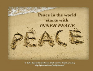 Peace in the world starts with inner peace!