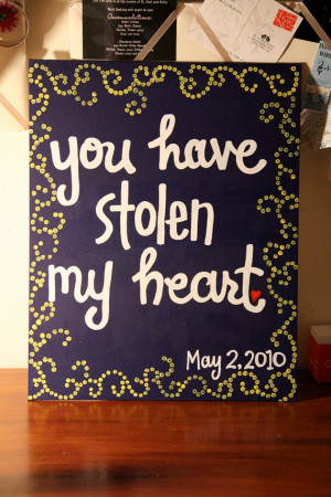 You have stolen my heart... - Canvas Painting - 16