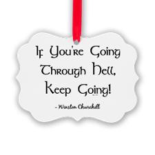 QUOTE Picture Ornament for