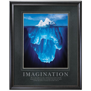 Imagination Iceberg Motivational Poster