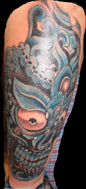 tibetan skull tattoo