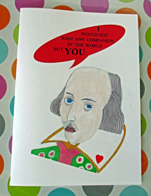 Valentine - Shakespeare Quote, Literary Card, Quote Art, Writers ...