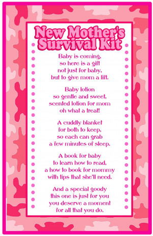 Baby Shower Gift- Survival Kit
