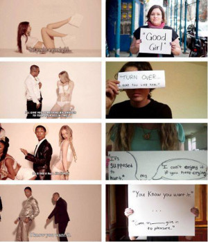 ... Blurred Lines” Along With Quotes said by Rapists to rape survivors