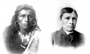 Navajo student Tom Torlino at his arrival to Carlisle Indian School ...