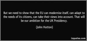 More John Hutton Quotes