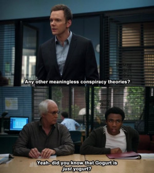 Community. Am-__' other meaningless conspiracy theories? community ...