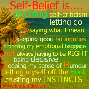 ... enough to set boundaries on others and yourself. And never ever forget