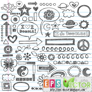 Vector - Sketchy Notebook Doodles Icon Set | EPS File | 744.55 KB