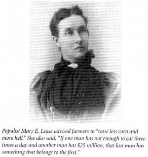 Woman Populist Mary Elizabeth Lease