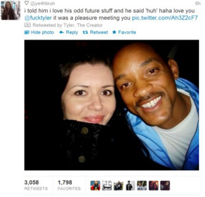 Woman Mistakes Will Smith for Tyler the Creator
