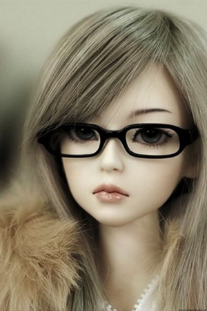 Innocent doll with spectacles