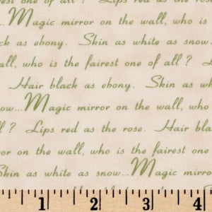 Snow White Discovers The Cottage Snow White Quotes Cream/Green