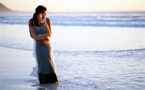 romantic-couple-hug-sea-shore-romance-attachment-passion-love ...