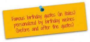 My Own Birthday Quotes Sayings Birthday quotes sneak preview