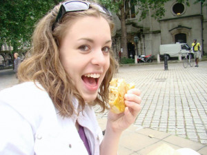 Eating Meat Pies on Fleet Street Image