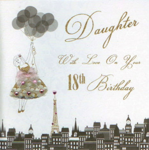 Daughter 18th Birthday Card by Five Dollar Shake