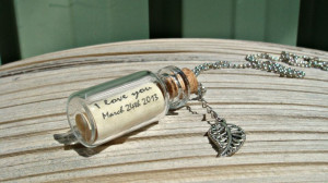 Personalised Message in a Bottle - Scroll & Quotes