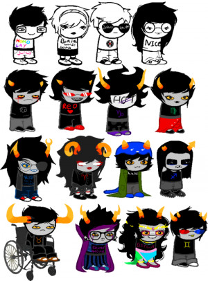 Lalonde Dave vriska serket nepeta leijon Gamzee Makara Karkat vriska ...