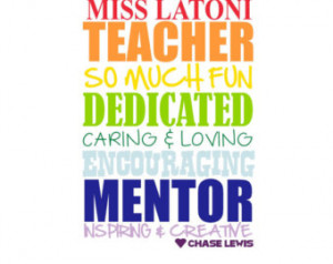 ... - custom and personalized, TEACHER APPRECIATION, daycare, preschool