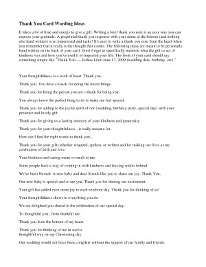 Thank You Cards Wording by P_Gallo