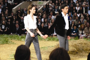 Amid the fun and pastoral play at Chanel we loved Freja and herbrother ...