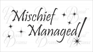 Wall Decal - Harry Potter Mischief Managed, Harry Potter, Sirius Black ...