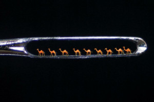 It is easier for a camel to go through the eye of a needle” http ...
