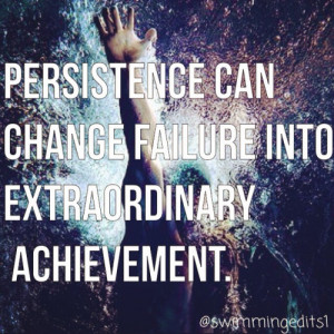 Swimming is normal for me. I'm relaxed. I'm comfortable, and I know my ...