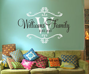 ... -Family-Name-Wall-Stickers-Decor-Art-Mural-Removable-Quotes