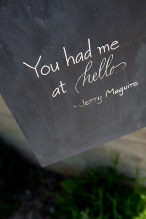 One special accent throughout their wedding was quotes they loved ...