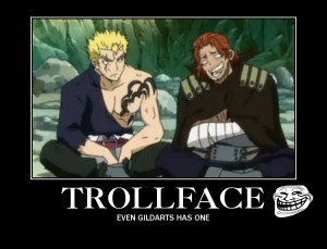Tags: Anime, FAIRY TAIL, Laxus Dreyar, Gildarts Clive, Humor, Troll ...