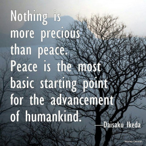 Peace. Tranquility. Serenity.