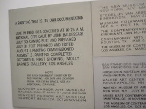 Painting That Is Its Own Documentation, 1966-1968