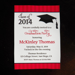 2015 High School Graduation Party Invitations