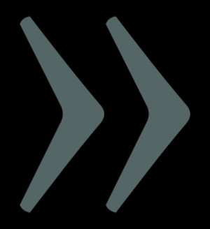 Description Right pointing double angle quotation mark sh2.svg