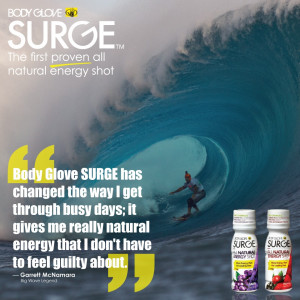 Garrett McNamara Signs with Body Glove Surge Energy Shot