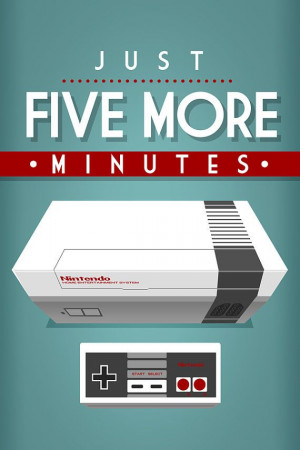 Video Games Poster Print Quote Nintendo Just five by Posterphile, $14 ...
