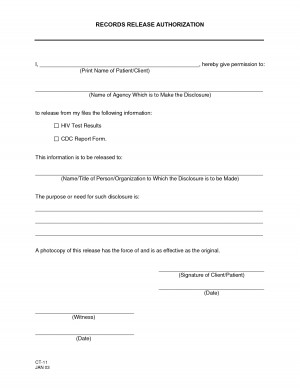 Patient Authorization For