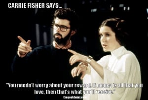 Princess Leia's Best Quotes with Carrie Fisher's Funniest Pictures ...