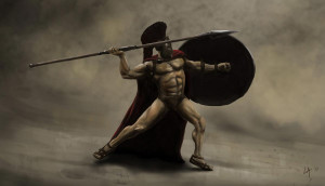 King Leonidas in 300, the movie