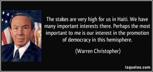 More Warren Christopher Quotes