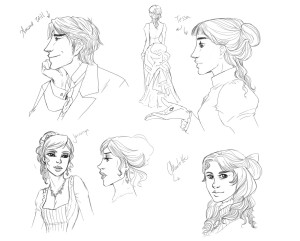 The Infernal Devices Will, Tessa, Jessamine and Charlotte