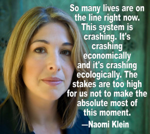 Quote from Naomi Klein