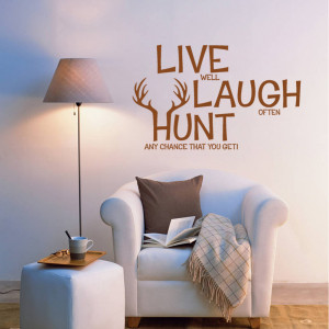 ... hunt wall decals hunting wall decor pvc stickers quotes graphics diy