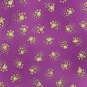 Laurel-Burch-Fabulous-Felines-PAWS-Paw-Violet-Cotton-Fabric-Sew-Quilt ...