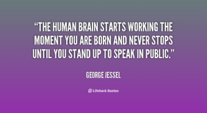 George Jessel quote on Brain is free to download and available in ...