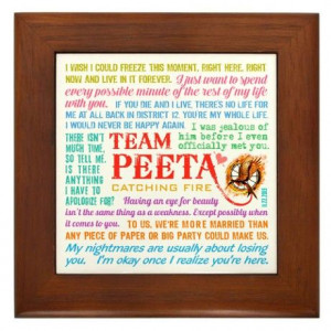 Team Peeta Catching Fire Quotes t-shirts and gifts http://www ...