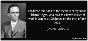 the memory of my friend Richard Flisges, who died as a brave soldier ...