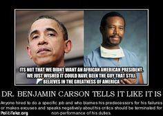Dr Benjamin Carson is a genius and a realist. What a combo!!! More